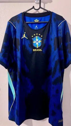 Camisa Futebol Brasil Copa do Mundo 2026 II Azul Masculina GG