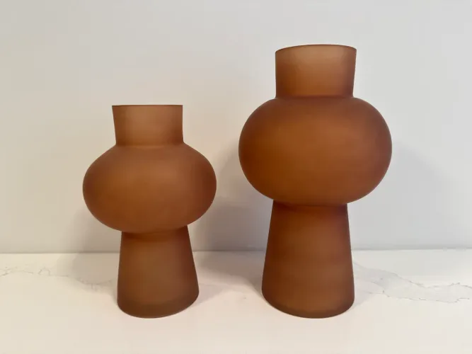 Par de Vasos de Vidro