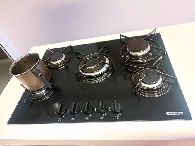 Cooktop Tramontina 5 Bocas Preto - Usado