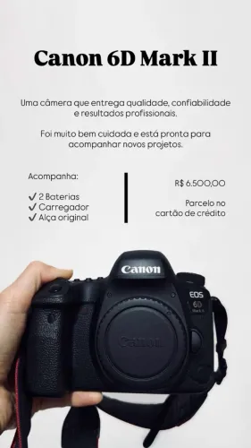 Canon 6D Mark II - Full Frame Profissional
