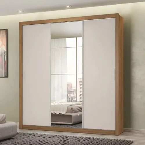Guarda Roupa Casal 3 Portas Residence II Dividimos Em Até 10x Sem Juros