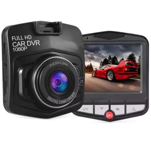 Câmera Veicular Full HD 1080P Visão Noturna Gravação Loop 170º