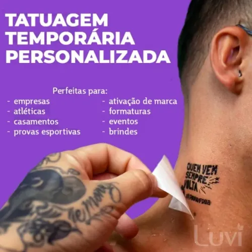 TATUAGEM TEMPORÁRIA PERSONALIZADAS