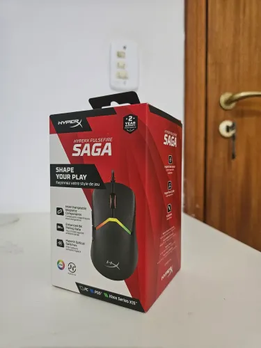Mouse Gamer HyperX Pulsefire Saga 8000Hz 26000 DPI (Novo e Lacrado)