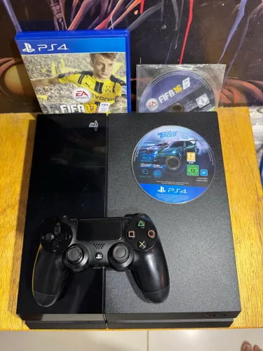 PS4 500gb 1 controle 3 jogos