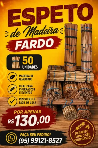 Espeto de Churrasco Madeira