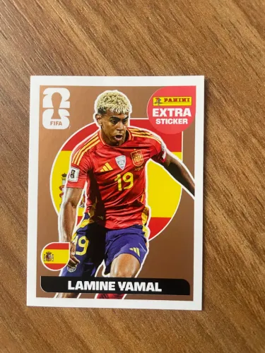 Figurinha Lamine Yamal - versão Bronze,