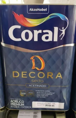 Tinta Coral Branco Gelo Acetinado - 18 L 
