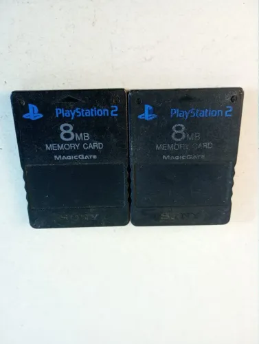Lote 2 Memory Card Original Sony 8MB PlayStation 2 PS2