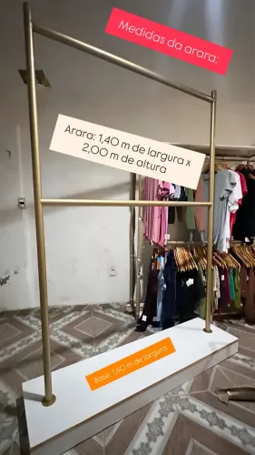 Arara para loja 