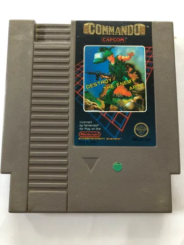 Cartucho commando capcom DESTROY THE ENEMY ARMY NINTENDO