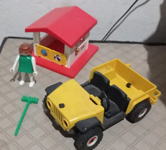 Lote de brinquedos Playmobil antigo anos 70 80 geobra