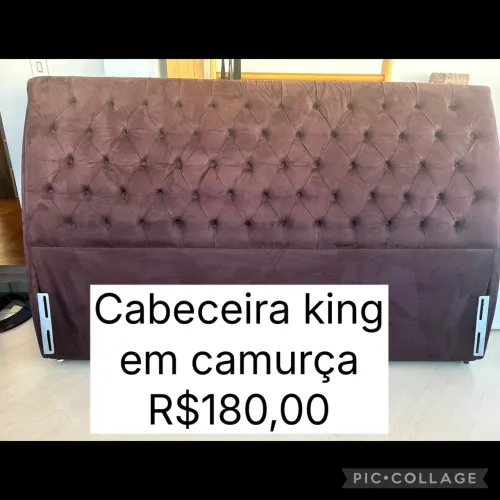 Cabeceira TOP KING Camurça