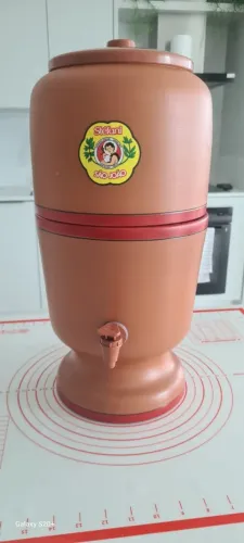 BEBEDOURO DE BARRO DA MARCA SÃO JOÃO NOVO NUNCA USADO VELA TRIPLA AÇÃO PERFEITO
