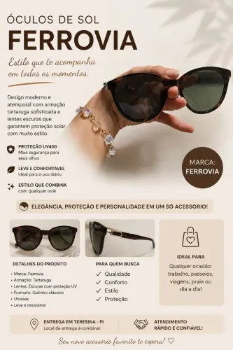 FERROVIA | Elegância que Protege e Valoriza o Seu Estilo!