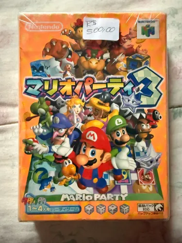 Mário party 3 N64 original lacrado 