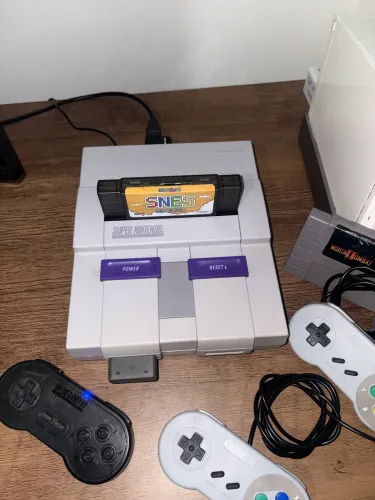 Super Nintendo em estado de novo completo!!!