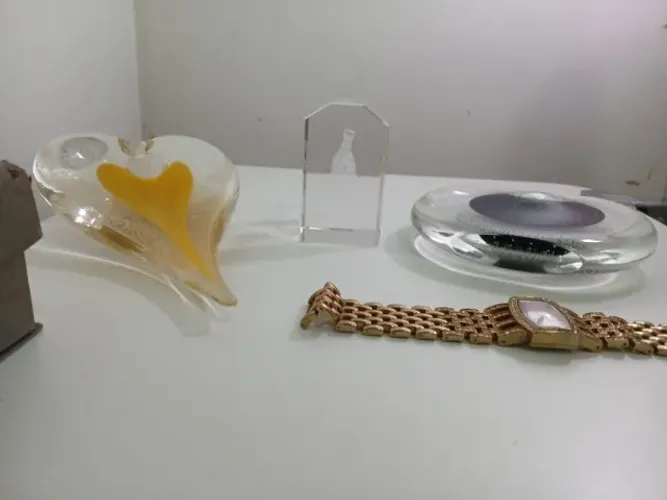 Antiguidades Peças Avulsas colar Maiorca, enfeites estilo Murano.