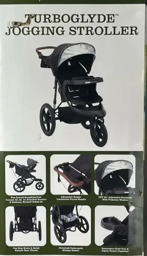 Carrinho De Bebe 3 Rodas Importado Jeep Turboglyde (Usado)