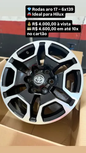Rodas para Toyota Hilux Aro 17 - Furação 6x139