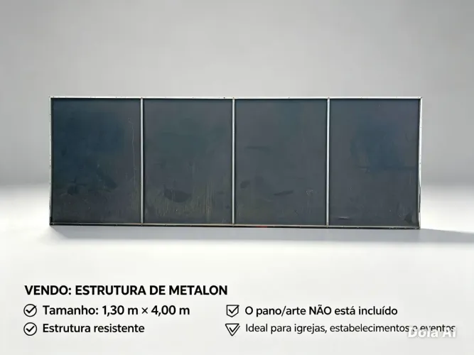 Vendo Estrutura de Metalon pronta para placa de lojas ou Igrejas