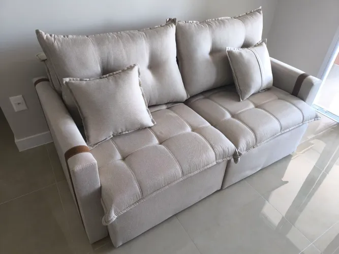 Sofá Retrátil com molas ensacadas novo
