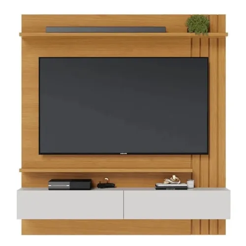 Home Suspenso Juriti Larg. 1.50m Naturale/Off White Matte para TV até 70" rf98