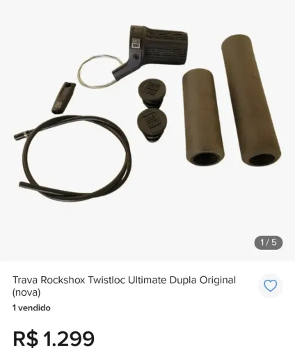 Trava Rockshox Twistloc Dupla Original (zero)<br><br>(nova)