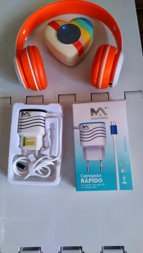 Caixa BT Imaginarium + Fone BT Tartuguita + carregador