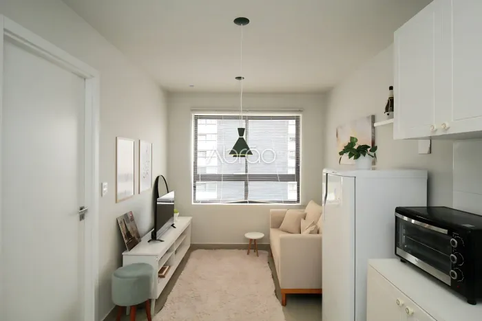 Apartamento mobiliado para alugar com 1 quarto no Batel, Curitiba - 27 m² - MUV Residence 