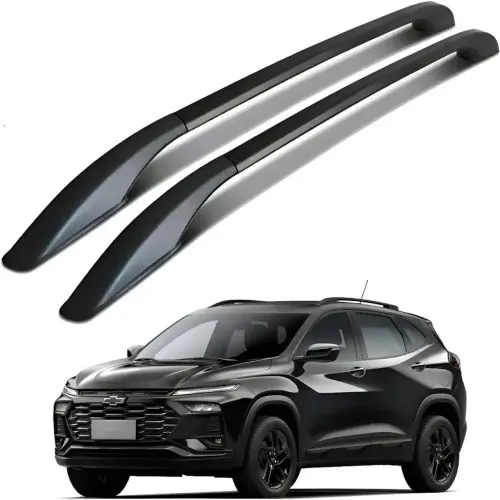 Longarina Rack De Teto Preto para Tracker