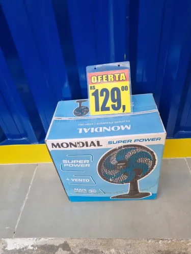 VENTILADOR MONDIAL EM LIQUIDAÇÃO: só 129,00 reais cada unidade.