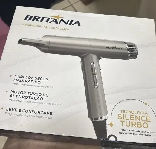Secador de Cabelos Britânia Mais Silencioso 1600W BSC3400 220V