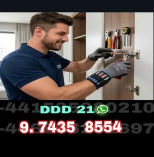 Montador de móveis para montagem e desmontagem de guarda-roupas, armários, closet e cômoda