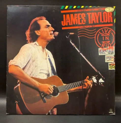 LP James Taylor - Live in Rio | Som Livre | Vinil Original - Show no Brasil