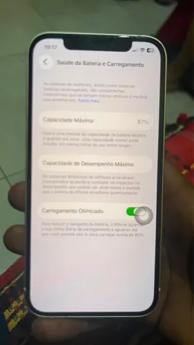 iPhone 12, 128g funcionando tudo, saúde dá bateria 87%( só dois meses de uso)