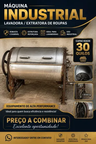Máquina de lavar industrial 30kg