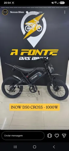 Bicicleta elétrica d50 cross inow