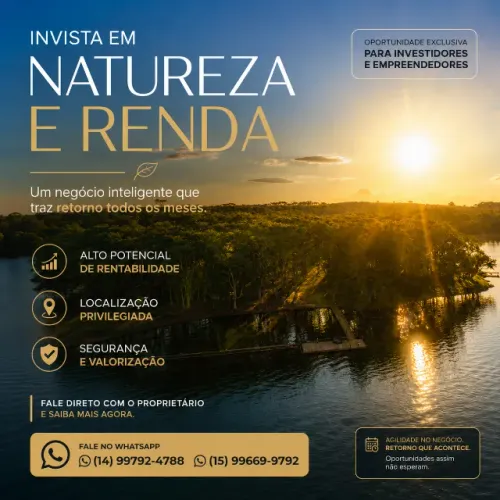 Pousada à venda, localizada à 10km do centro de Iacanga-SP