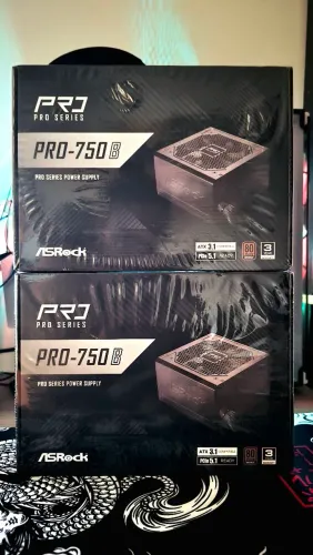 Fonte ASRock Challenger Pro 750W - 80 Plus Bronze - ATX 3.1 e PCIe 5.1