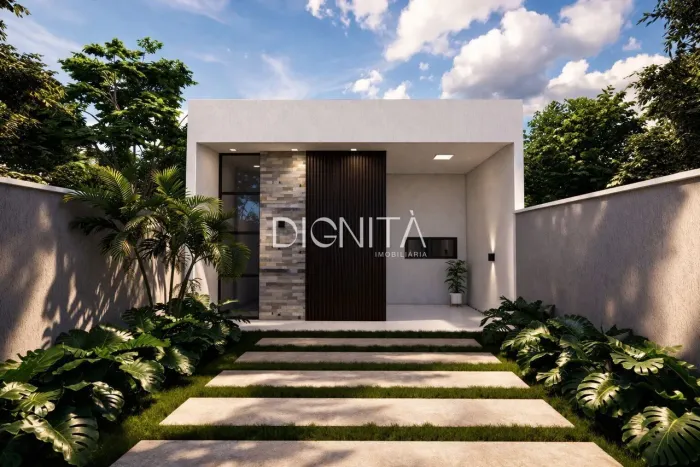 Casa Plana 3 dormitórios, Baixa Grande - Aquiraz/Eusébio-CE