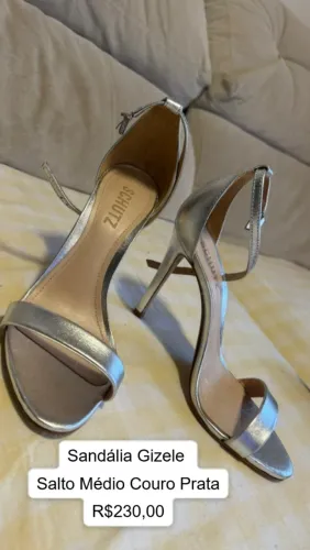 vendo sandalia scarpin animal print vizzano e sandalia gizele salto medio