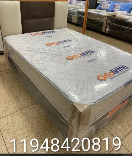 Promoção camas box casal com colchão novas pronta entrega