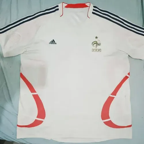 Camisa Relíquia de 2007 Seleção França Treino Branca Tamanho GG