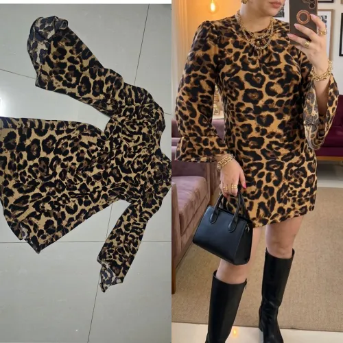 Vestido macaquinho Onça