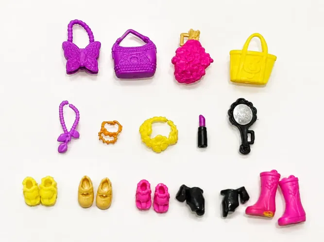 Acessórios Polly Pocket - Sapatos, Botas e Bolsinhas
