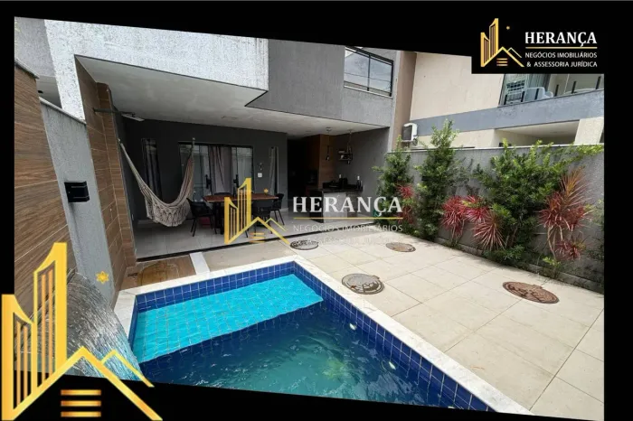 Casa Moderna Geminada Alto Padrão, Piscina, Venda, Vargem Grande.