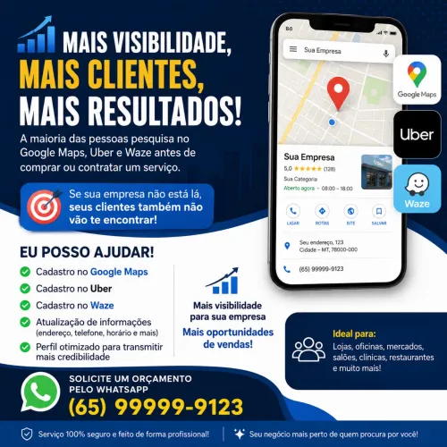 Apareça no Google Maps e conquiste mais clientes!