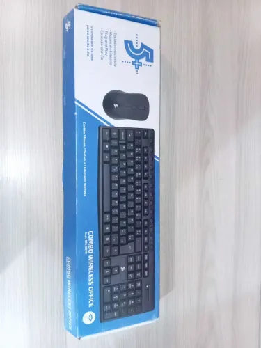 Kit teclado + mouse sem fio novo para computador