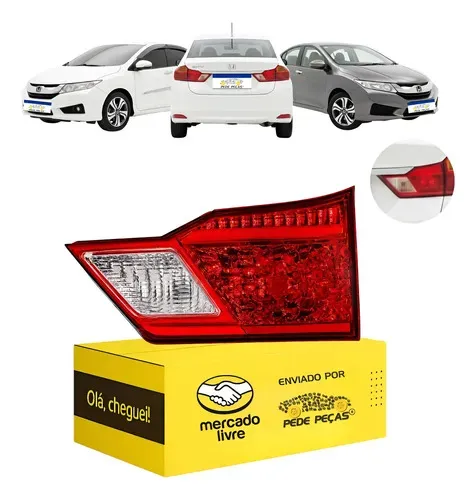 Lanterna Traseira Tampa Direita Honda City 2015 2016 2017 Direito/passageiro